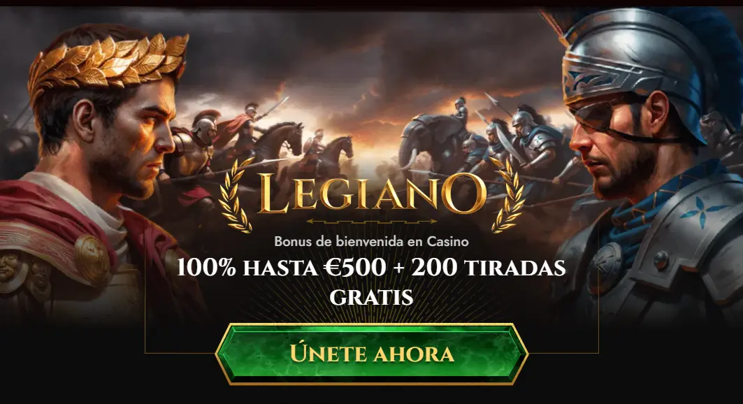 Legiano Casino bonus