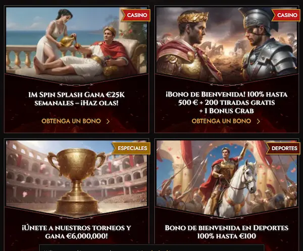 Legiano Casino bonuses