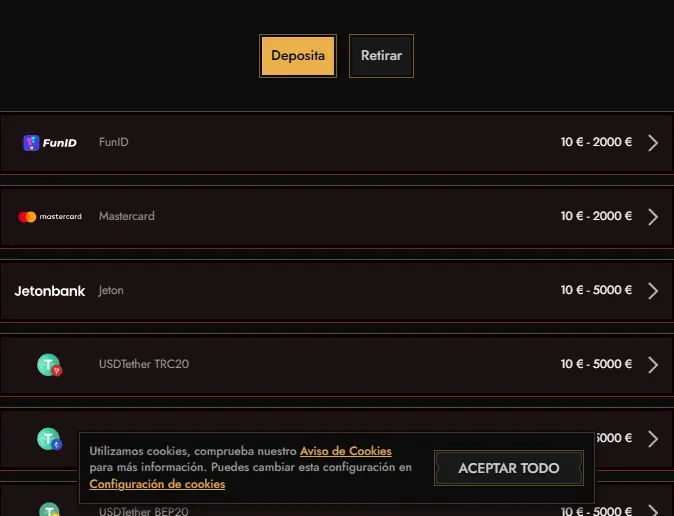 Legiano Juegos pay